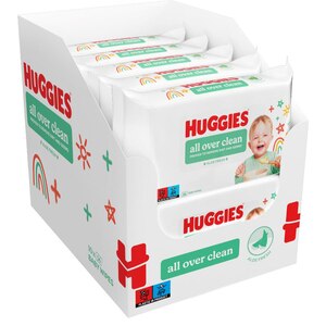 Servetele umede HUGGIES All Over Clean, 10 pachete, 560 buc Servetele umede HUGGIES All Over Clean, 10 pachete, 560 buc