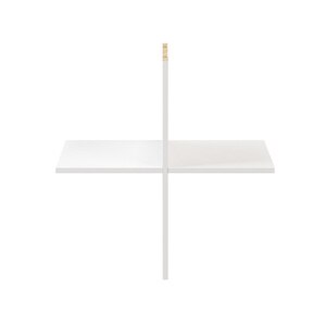 Rafturi alb, 75 x 75 cm GoodHome Atomia Rafturi alb, 75 x 75 cm GoodHome Atomia