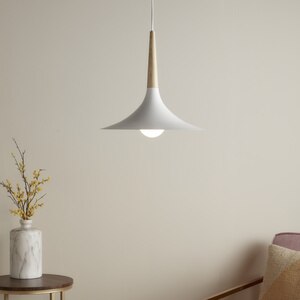 Lustra tip pendul, Alb, 42 W, 1 x E27 GoodHome Arraqis Lustra tip pendul, Alb, 42 W, 1 x E27 GoodHome Arraqis