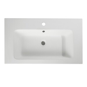 Lavoar baie GOODHOME Duala, rasina, 80 x 45 cm, alb mat Lavoar baie GOODHOME Duala, rasina, 80 x 45 cm, alb mat