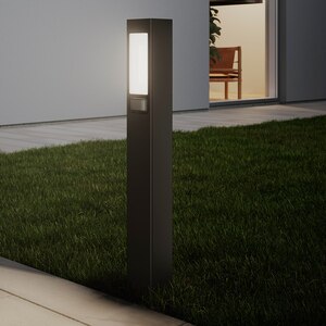 Stalp cu iluminare LED GoodHome Davern, 20W, 2000lm, 5000K, IP65, negru Stalp cu iluminare LED GoodHome Davern, 20W, 2000lm, 5000K, IP65, negru