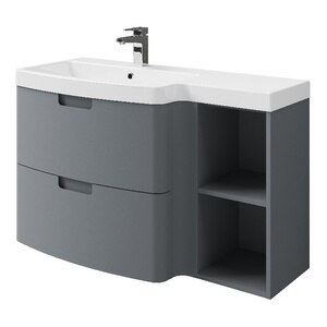 Masca lavoar GoodHome Himalia, suspendata, 105 x 45 x 60 cm, gri Masca lavoar GoodHome Himalia, suspendata, 105 x 45 x 60 cm, gri
