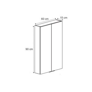 Dulap baie GoodHome Imandra, suspendat, 60 x 15 x 90 cm, albastru Dulap baie GoodHome Imandra, suspendat, 60 x 15 x 90 cm, albastru