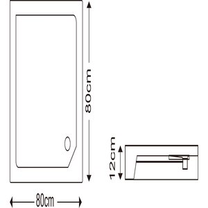 Cabina dus standard Arkell, patrata, 80 x 80 x 192 cm, sticla securizata 4mm, profil crom Cabina dus standard Arkell, patrata, 80 x 80 x 192 cm, sticla securizata 4mm, profil crom