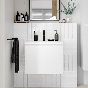 Masca lavoar GoodHome Levanna, suspendata, 60 x 45 x 48 cm, alb Masca lavoar GoodHome Levanna, suspendata, 60 x 45 x 48 cm, alb