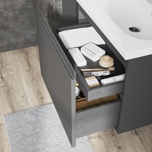 Masca lavoar GoodHome Levanna, suspendata, 60 x 45 x 48 cm, gri Masca lavoar GoodHome Levanna, suspendata, 60 x 45 x 48 cm, gri