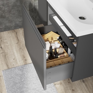 Masca lavoar GoodHome Levanna, suspendata, 60 x 45 x 48 cm, gri Masca lavoar GoodHome Levanna, suspendata, 60 x 45 x 48 cm, gri