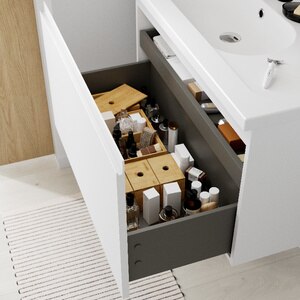 Masca lavoar GoodHome Levanna, suspendata, 80 x 45 x 48 cm, alb Masca lavoar GoodHome Levanna, suspendata, 80 x 45 x 48 cm, alb