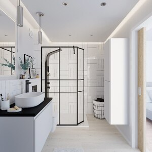 Masca lavoar GoodHome Levanna, suspendata, 80 x 45 x 48 cm, alb Masca lavoar GoodHome Levanna, suspendata, 80 x 45 x 48 cm, alb