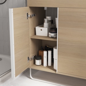 Masca lavoar GoodHome Maza, MDF, 85 x 36 x 82 cm, natur Masca lavoar GoodHome Maza, MDF, 85 x 36 x 82 cm, natur