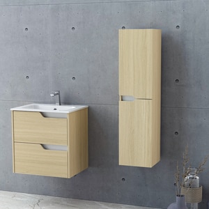 Set baza cu lavoar Tolima, 60 cm, stejar Set baza cu lavoar Tolima, 60 cm, stejar