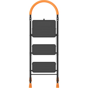Scara pliabila MAGNUSSON, 1x3 trepte, 150 kg, otel, negru Scara pliabila MAGNUSSON, 1x3 trepte, 150 kg, otel, negru