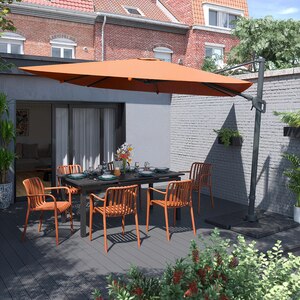 Umbrela de exterior GOODHOME Corby, 3 x 3m, mango Umbrela de exterior GOODHOME Corby, 3 x 3m, mango
