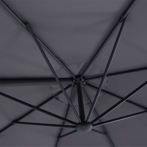 Umbrela de exterior GOODHOME Brindisi, 3.5m, negru Umbrela de exterior GOODHOME Brindisi, 3.5m, negru