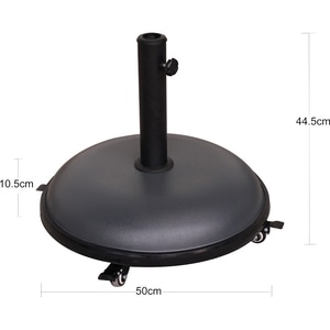 Suport umbrela Brescia, 44.5 x 50 cm, negru Suport umbrela Brescia, 44.5 x 50 cm, negru