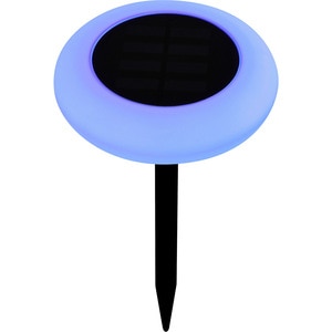 Lampa solara LED RGB, plastic, negru Lampa solara LED RGB, plastic, negru