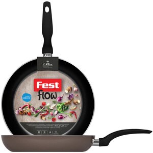 Tigaie non-stick FEST Flow, 28cm, aluminiu, maro Tigaie non-stick FEST Flow, 28cm, aluminiu, maro