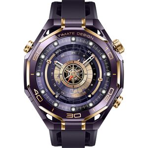 Smartwatch HUAWEI Watch Ultimate Design 2, Android/iOS, Purple Fluoroelastomer Strap Smartwatch HUAWEI Watch Ultimate Design 2, Android/iOS, Purple Fluoroelastomer Strap