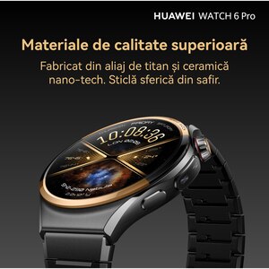 Smartwatch HUAWEI Watch 6 Pro Space Edition, 46mm, LTE, Wi-Fi, Android/iOS, Black Smartwatch HUAWEI Watch 6 Pro Space Edition, 46mm, LTE, Wi-Fi, Android/iOS, Black
