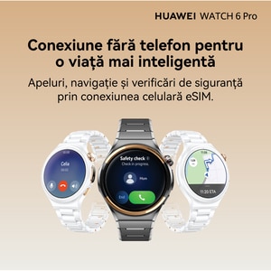 Smartwatch HUAWEI Watch 6 Pro Space Edition, 46mm, LTE, Wi-Fi, Android/iOS, Black Smartwatch HUAWEI Watch 6 Pro Space Edition, 46mm, LTE, Wi-Fi, Android/iOS, Black