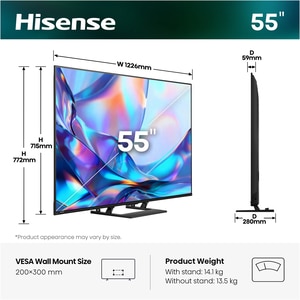 Televizor HI-QLED Smart HISENSE 55A7S, Ultra HD 4K, HDR, 139cm Televizor HI-QLED Smart HISENSE 55A7S, Ultra HD 4K, HDR, 139cm