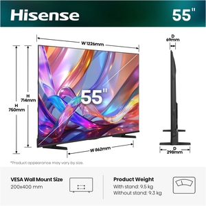 Televizor HI-QLED Smart HISENSE 55E7S, Ultra HD 4K, HDR, 139cm Televizor HI-QLED Smart HISENSE 55E7S, Ultra HD 4K, HDR, 139cm