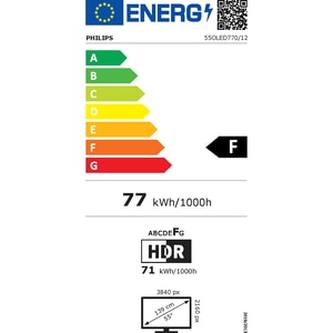 Televizor OLED Smart PHILIPS 55OLED770, Ultra HD 4K, HDR10+, 139cm Televizor OLED Smart PHILIPS 55OLED770, Ultra HD 4K, HDR10+, 139cm