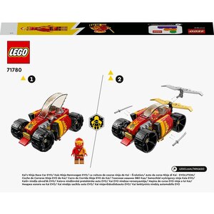 LEGO Ninjago: Masina de curse EVO ninja a lui Kai 71780, 6 ani+, 94 piese LEGO Ninjago: Masina de curse EVO ninja a lui Kai 71780, 6 ani+, 94 piese