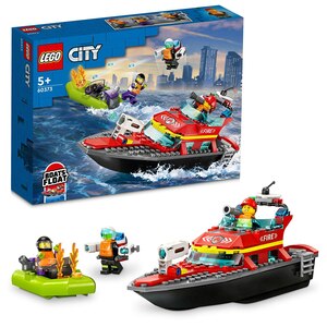 LEGO City: Barca de salvare a pompierilor 60373, 5 ani+, 144 piese LEGO City: Barca de salvare a pompierilor 60373, 5 ani+, 144 piese
