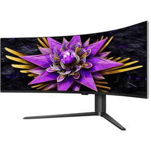 Monitor curbat QD-Mini LED Fast-HVA TCL 57R94, 57", Dual-UHD, 120Hz, FreeSync Premium, alb-negru Monitor curbat QD-Mini LED Fast-HVA TCL 57R94, 57", Dual-UHD, 120Hz, FreeSync Premium, alb-negru