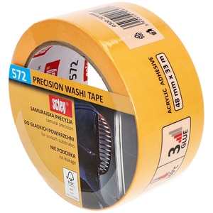 Banda adeziva mascare SCLEY 572 Precision Washi Tape, 48mm x 33m, galben Banda adeziva mascare SCLEY 572 Precision Washi Tape, 48mm x 33m, galben