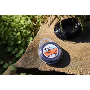 Fir insertie aluminiu trimmer, 3 mm, 15 m, negru Fir insertie aluminiu trimmer, 3 mm, 15 m, negru
