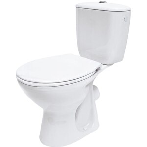 Set vas WC CERSANIT, montaj pe pardoseala, evacuare orizontala, rezervor dubla comanda 3/6l, alb Set vas WC CERSANIT, montaj pe pardoseala, evacuare orizontala, rezervor dubla comanda 3/6l, alb