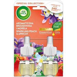 Set rezerve odorizant de camera electric AIR WICK, Piersici si Caise, 2 x 19 ml Set rezerve odorizant de camera electric AIR WICK, Piersici si Caise, 2 x 19 ml