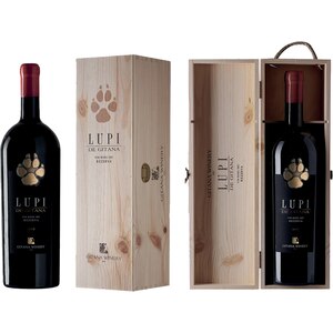 Vin rosu sec Gitana Lupi Wood Gift Box, 1.5L Vin rosu sec Gitana Lupi Wood Gift Box, 1.5L