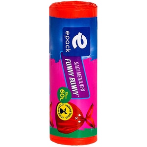 Saci menajeri EPACK Funny Bunny, 15 bucati, 60 l, portocaliu Saci menajeri EPACK Funny Bunny, 15 bucati, 60 l, portocaliu