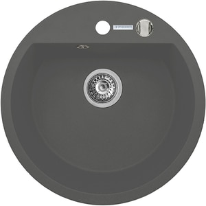 Pachet chiuveta PYRAMIS Round Elegant, compozit granit + baterie, gri Pachet chiuveta PYRAMIS Round Elegant, compozit granit + baterie, gri