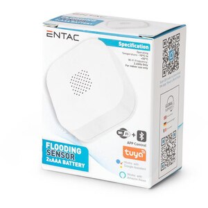 Senzor scurgere apa ENTAC, SMART, Wi-Fi, alb Senzor scurgere apa ENTAC, SMART, Wi-Fi, alb
