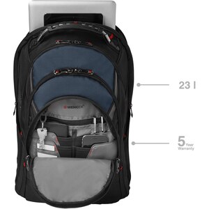 Rucsac laptop WENGER Ibex, 17", negru-albastru Rucsac laptop WENGER Ibex, 17", negru-albastru