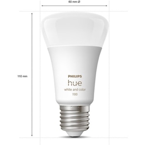 Kit Smart Bec LED PHILIPS Hue 8719514291379 A60 9W (60W), E27, Lumina RGB Kit Smart Bec LED PHILIPS Hue 8719514291379 A60 9W (60W), E27, Lumina RGB