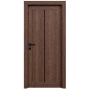 Usa interior Lino, fara geam, reversibila, MDF, 78 x 203 cm, maro inchis Usa interior Lino, fara geam, reversibila, MDF, 78 x 203 cm, maro inchis