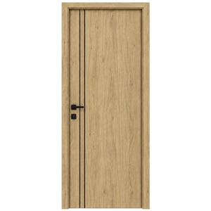 Usa interior Verto 2, fara geam, reversibila, MDF, 68 x 203 cm, stejar Usa interior Verto 2, fara geam, reversibila, MDF, 68 x 203 cm, stejar