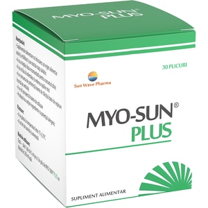 Supliment alimentar Myo-Sun Plus, 30 plicuri, SUN WAVE PHARMA Supliment alimentar Myo-Sun Plus, 30 plicuri, SUN WAVE PHARMA