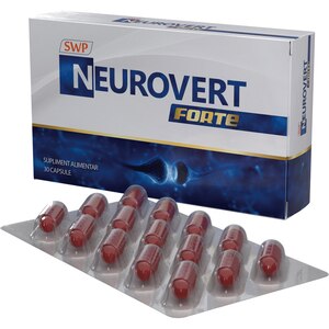 Supliment alimentar Neurovert Forte, 30 capsule moi, SUN WAVE PHARMA Supliment alimentar Neurovert Forte, 30 capsule moi, SUN WAVE PHARMA