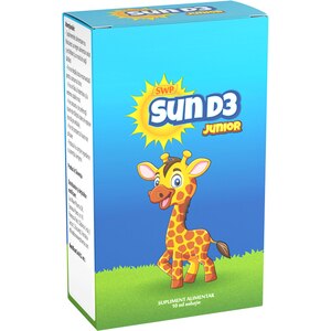 Supliment alimentar Sun D3 Junior, 10 ml, SUN WAVE PHARMA Supliment alimentar Sun D3 Junior, 10 ml, SUN WAVE PHARMA