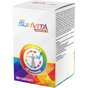 Supliment alimentar Sunvita Complex, 30 capsule, SUN WAVE PHARMA Supliment alimentar Sunvita Complex, 30 capsule, SUN WAVE PHARMA