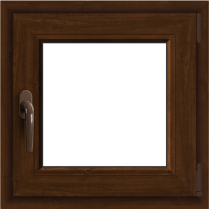 Fereastra termopan APLAST, PVC, 5 camere, 56 x 56 cm, deschidere oscilobatanta dreapta, maro Fereastra termopan APLAST, PVC, 5 camere, 56 x 56 cm, deschidere oscilobatanta dreapta, maro