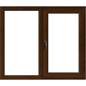 Fereastra termopan APLAST, PVC, 5 camere, 146 x 116 cm, deschidere fixa + batanta dreapta, maro Fereastra termopan APLAST, PVC, 5 camere, 146 x 116 cm, deschidere fixa + batanta dreapta, maro