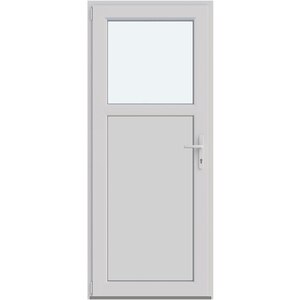 Usa intrare APLAST, cu geam, stanga, PVC, 88 x 205 cm, alb Usa intrare APLAST, cu geam, stanga, PVC, 88 x 205 cm, alb