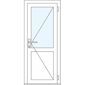 Usa intrare APLAST, cu geam, dreapta, PVC, 88 x 205 cm, alb Usa intrare APLAST, cu geam, dreapta, PVC, 88 x 205 cm, alb